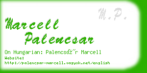 marcell palencsar business card